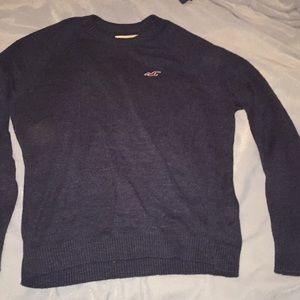 Hollister Navy crew neck sweater